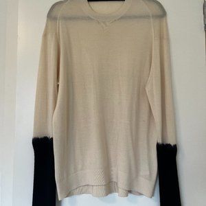Phillip Lim Cream Sweater with Black Sleeves